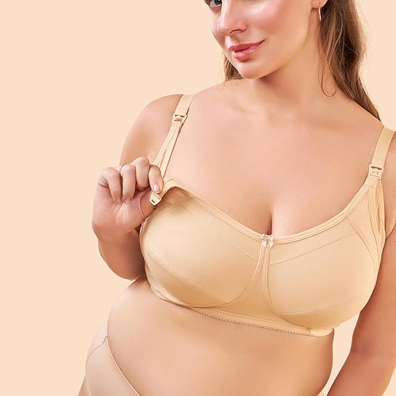 Enamor MT02 Sectioned Lift & Support Nursing Bra – Non-Padded, Wirefree, High Coverage